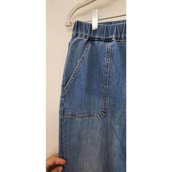 Driftwood Jeans Ruby Pull-On Relaxed Jean Size XL Embroidered Floral - Picture 12 of 16